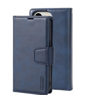 iPhone 12 Pro Max Compatible Case with 2 in 1 Detachable Magnetic Flip Leather Wallet - Navy